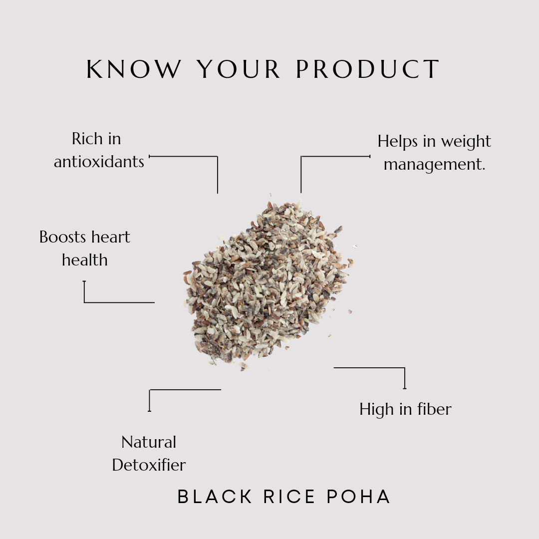Black Rice Poha