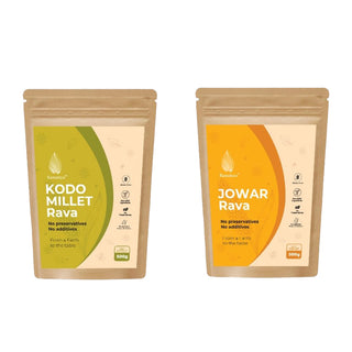 Kodo, Jowar Rava combo(400 gms Each)