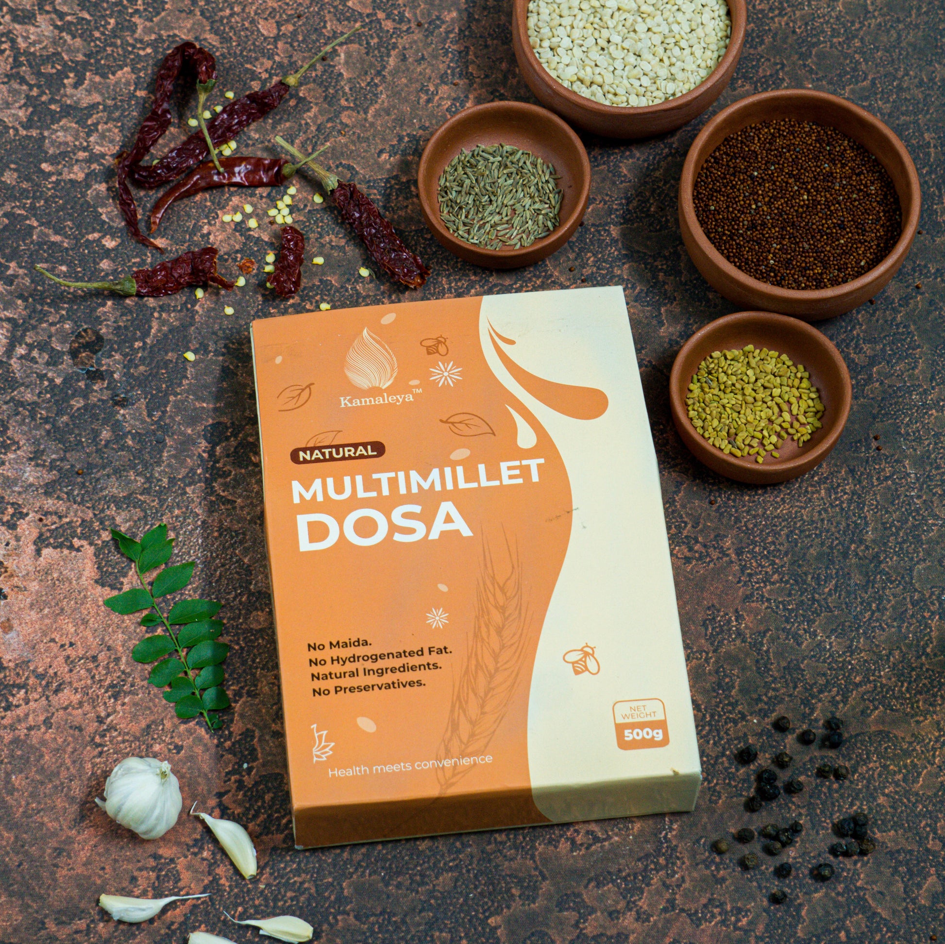 Multi Millet Dosa Mix (500 gms) - Kamaleya 