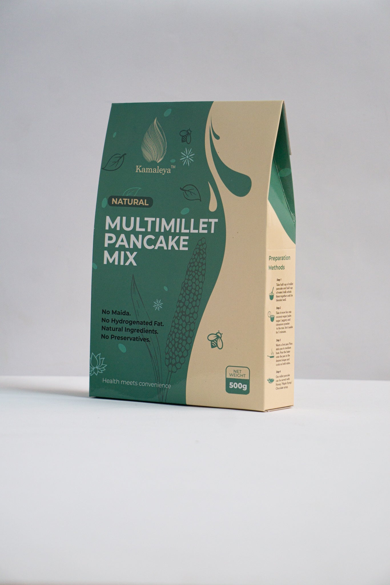 MultiMillet Pancake Mix (500 gms) - Kamaleya 