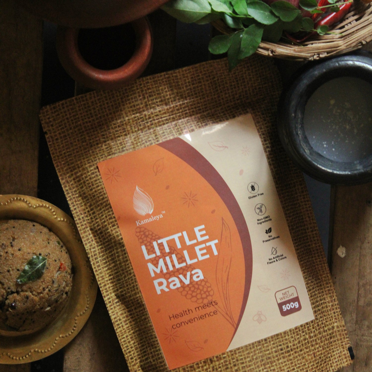 Little Millet Rava (500 gms)(Samai\Kutki\Sama\Chama) - Kamaleya 
