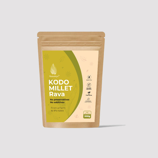 Kodo Millet Rava (400 gms) (Varagu/Arikelu/Harka/Koovaragu/Kodra)