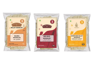 Bajra,Red rice , Barnyard noodles combo (175 gms Each)