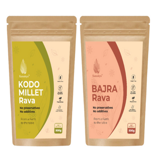 Kodo, Bajra Rava combo(400 gms Each)